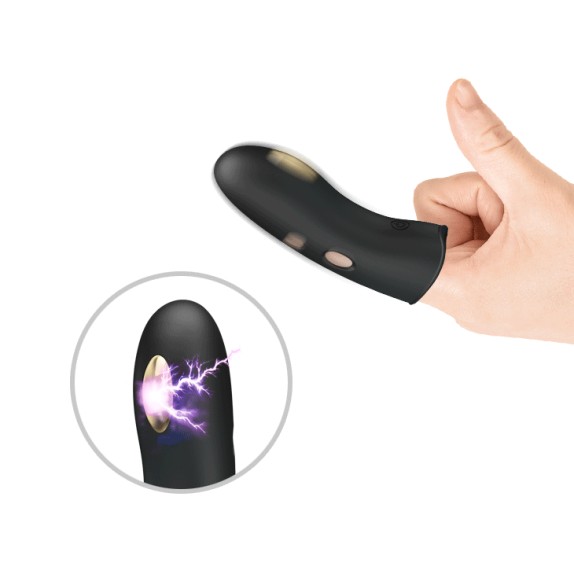DITALINO CON SCOSSE ELETTRICHE VIBRANTE SEX TOY USB MARICO