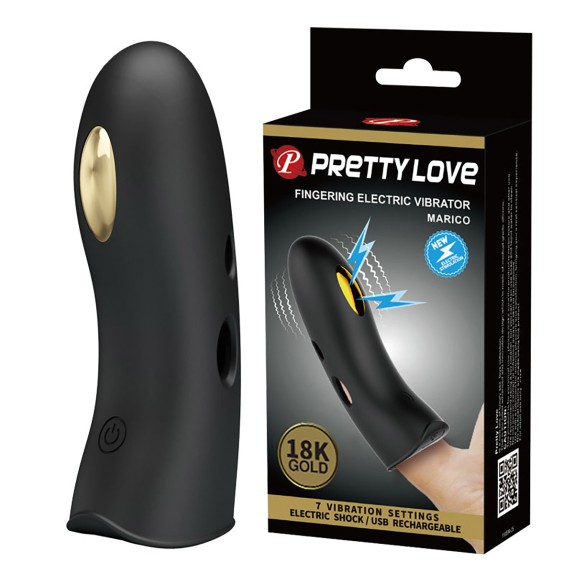 DITALINO CON SCOSSE ELETTRICHE VIBRANTE SEX TOY USB MARICO