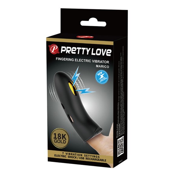 DITALINO CON SCOSSE ELETTRICHE VIBRANTE SEX TOY USB MARICO