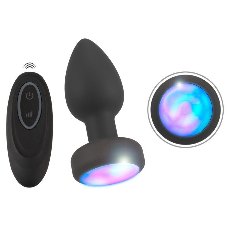 PLUG ANALE VIBRANTE CON LUCI E TELECOMANDO FLASHING BUTT... 2