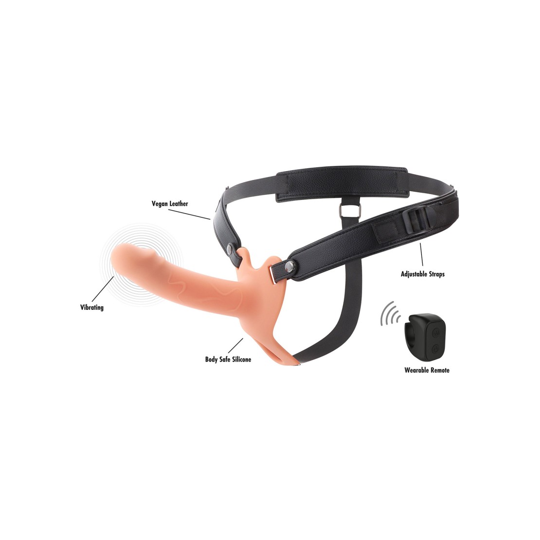STRAP-ON CAVO INDOSSABILE DA UOMO CON 10...