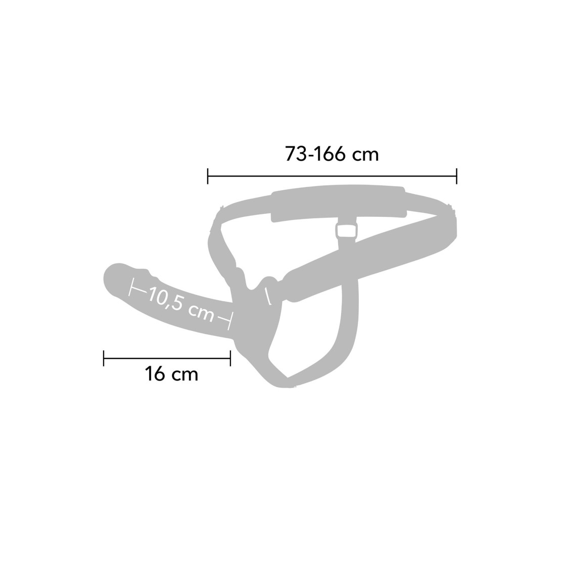 STRAP-ON CAVO INDOSSABILE DA UOMO CON 10...