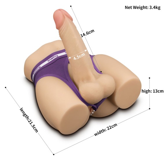 SEX TOY A BACINO MASCHILE IN 3D CON ANO PENETRABILE