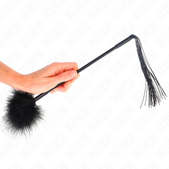 copy of FRUSTA PIUMINO 2IN1 FLOGGER IN SILICONE CON FRANGE E PIUMINO PER SOLLETICO