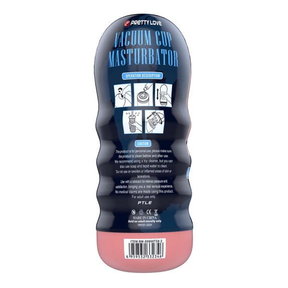 BOCCA MASTURBATORE MASCHILE IN TPE VACUUM CUP PRETTY LOVE