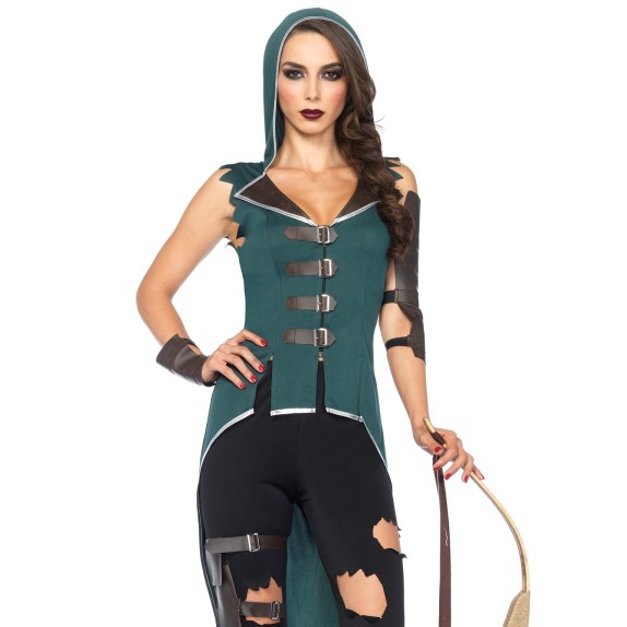 TRAVESTIMENTO SEXY PER DONNA COSTUME DA ROBIN HOOD