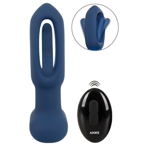 PLUG ANALE WIRELESS CON LINGUA INTERNA OSCILLANTE E VIBRAZIONE