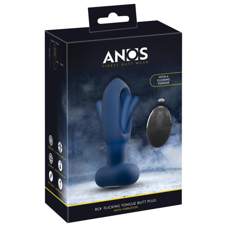 PLUG ANALE WIRELESS CON LINGUA INTERNA OSCILLANTE E...