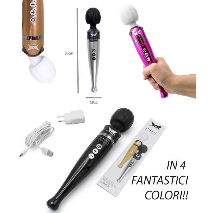 VIBRATORE CLITORIDEO WAND RICARICABILE PIXEY DELUXE