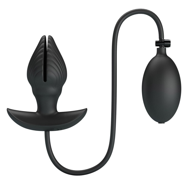 PLUG ANALE VIBRANTE GONFIABILE PUNTA DIVISA MANSON 2