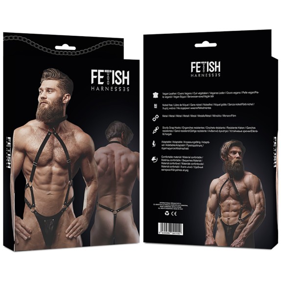 copy of HARNESS SEXY PER UOMO IN PELLE VEGANA CON BORCHIE