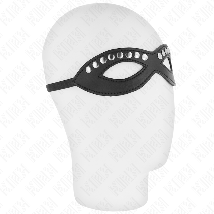 MASCHERA SEXY IN ECOPELLE CON BORCHIE ARGENTATE E... 2
