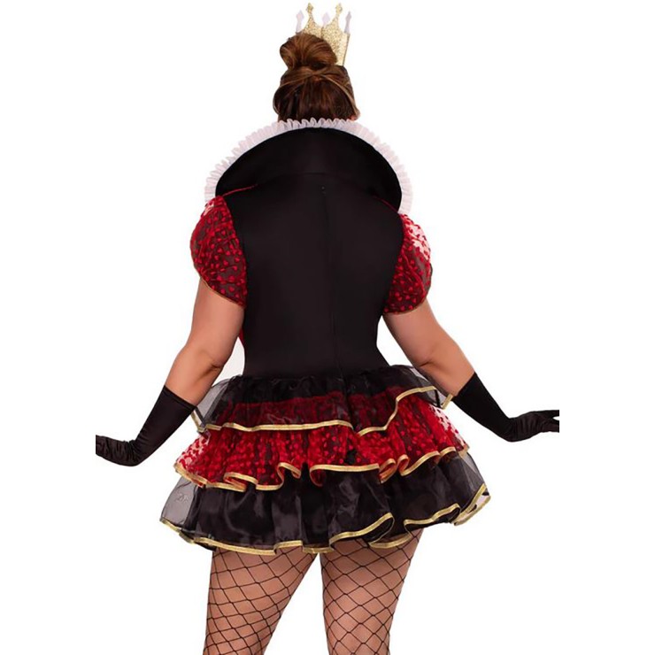 COSTUME 2 PZ TRAVESTIMENTO SEXY REGINA DI CUORI TAGLIA... 2