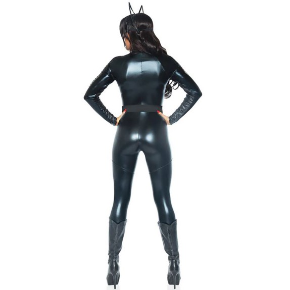 COSTUME GATTA SEXY 4 PZ CON TUTA INTERA E ACCESSORI LEG AVENUE
