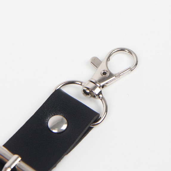 HARNESS CINTURA REGGICALZE CON GIARRETTIERA REMOVIBILE E CATENELLE ARGENTATE
