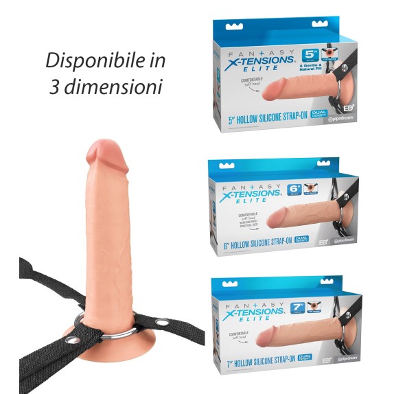 STRAP-ON CAVO PER UOMO CON PROLUNGA E JOCKSTRAP X-TENSIONS ELITE IN TRE MISURE