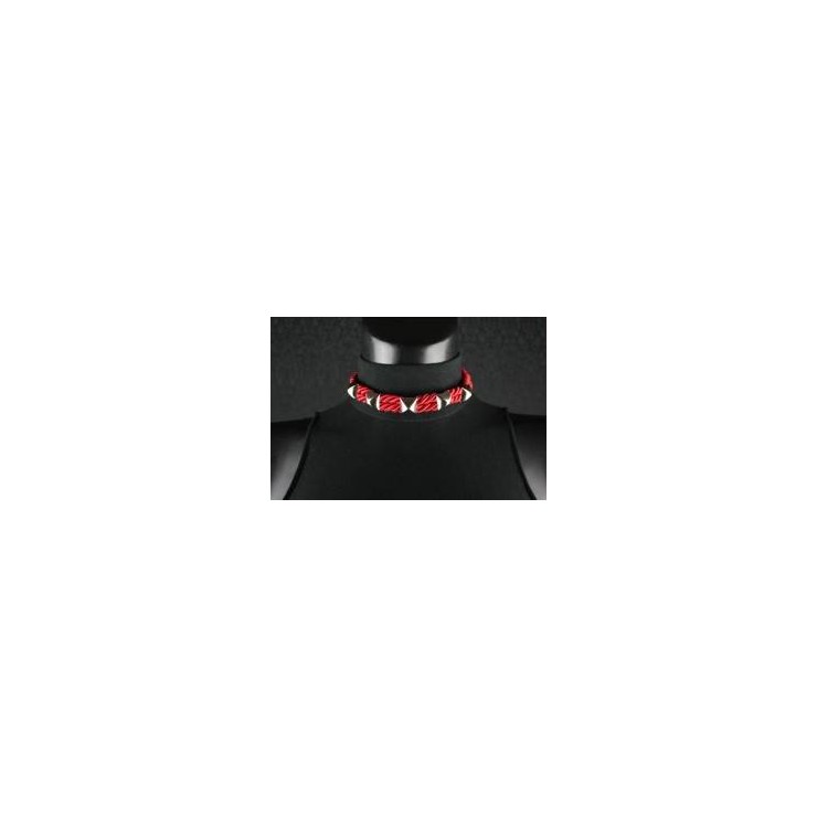 COLLARE DONNA CORDA ROSSO CON BORCHIE PER GIOCHI SADOMASO 2