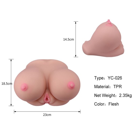 copy of MASTURBATORE PER UOMO CON TETTE, VAGINA E ANO TITS FUCK