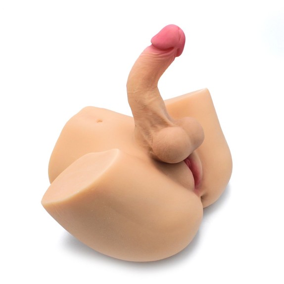 MASTURBATORE REALISTICO CON PENE & VAGINA E ANO PENETRABILI-OF