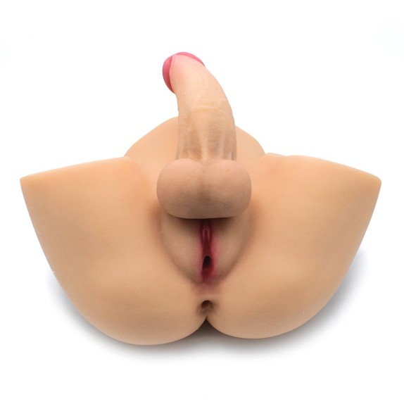 MASTURBATORE REALISTICO CON PENE & VAGINA E ANO PENETRABILI-OF