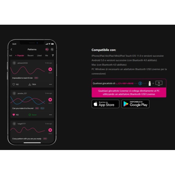 LOVENSE SEX MACHINE CON APP A DISTANZA & PER CAMMING E ONLYFANS-OF