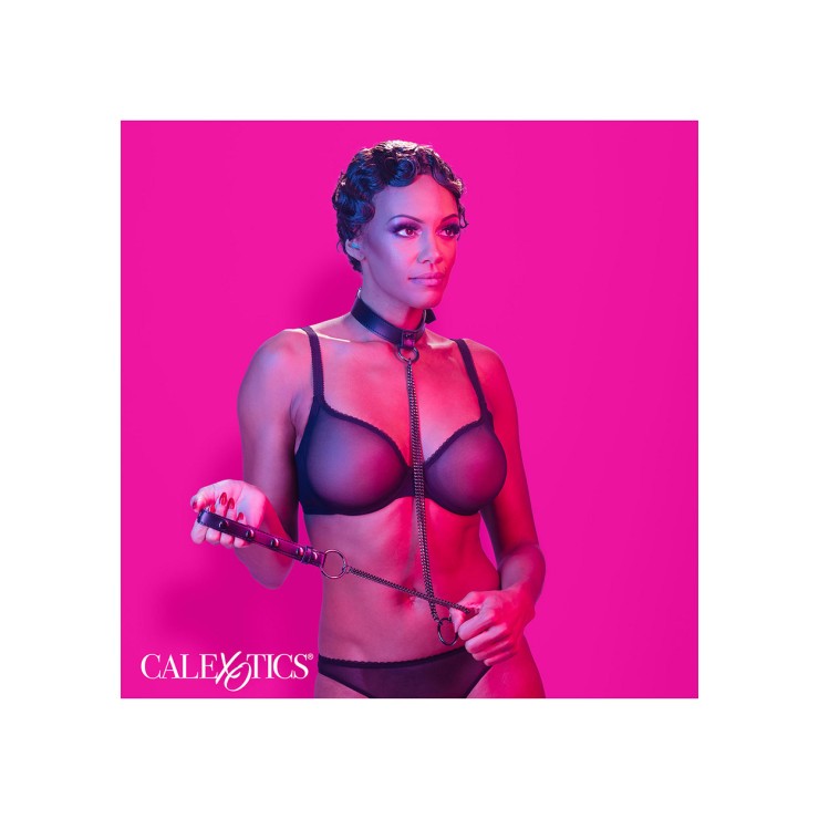 HARNESS & COLLARE GUINZAGLIO ACCESSORIO 2 IN 1 PELLE VEGANA 2