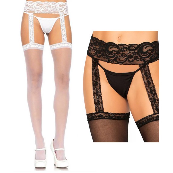 COLLANT APERTI VELATI EFFETTO REGGICALZE IN PIZZO VARI COLORI