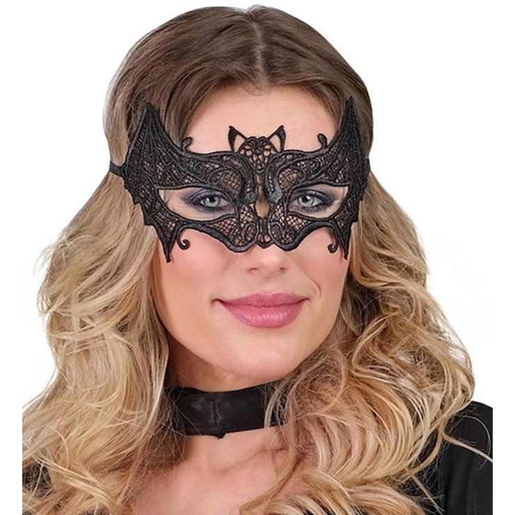 MASCHERINA IN PIZZO SEXY PER OCCHI A FORMA DI PIPISTRELLO 2