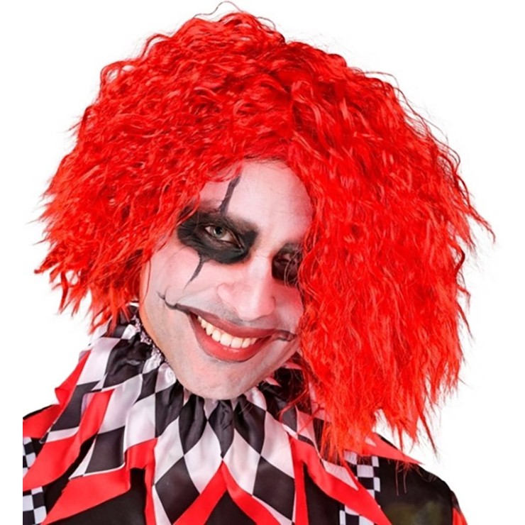 PARRUCCA ROSSA DA CLOWN PAZZO