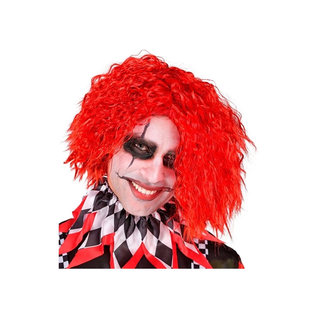 PARRUCCA ROSSA DA CLOWN PAZZO
