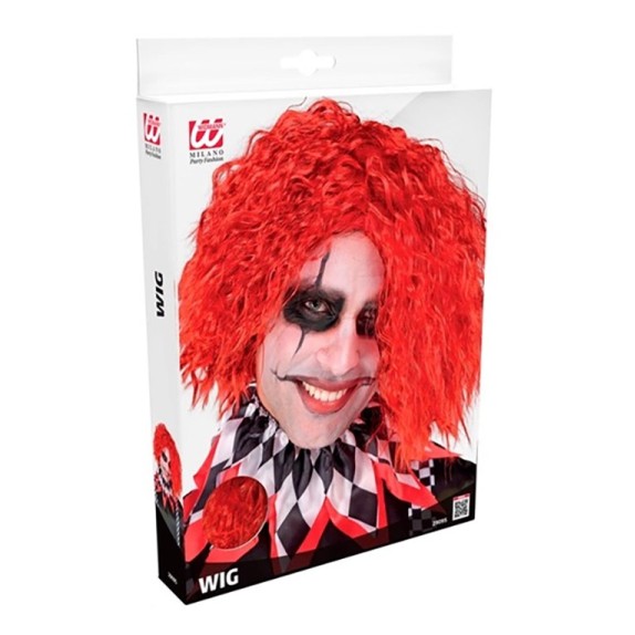PARRUCCA ROSSA DA CLOWN PAZZO