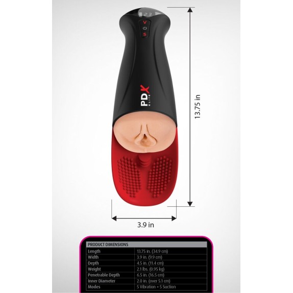 FUCK-O-MATIC PRO XL MASTURBATORE PER UOMO CON STIMOLATORE TESTICOLI
