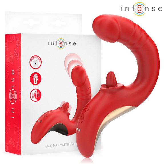 SEX TOY DOPPIO PER DONNA CON LINGUA ROTANTE E MOVIMENTO A SPINTA