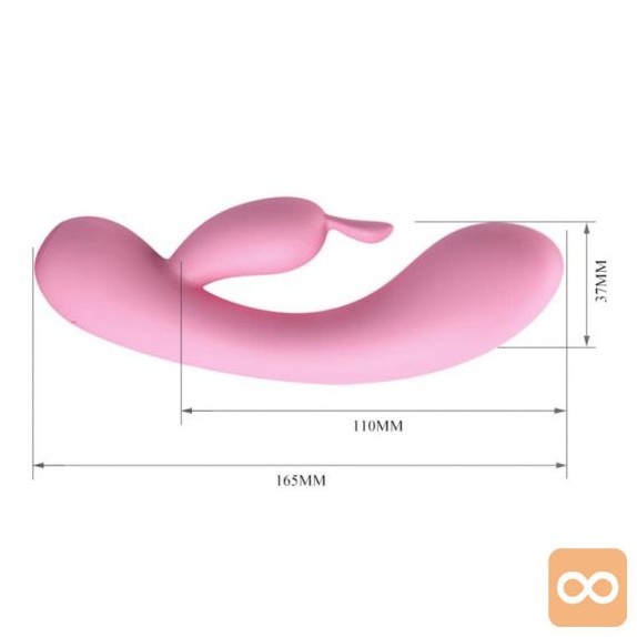 HUGO VIBRATORE RABBIT PER PUNTO G SEX TOY CON STIMOLAZIONE CLITORIDEA