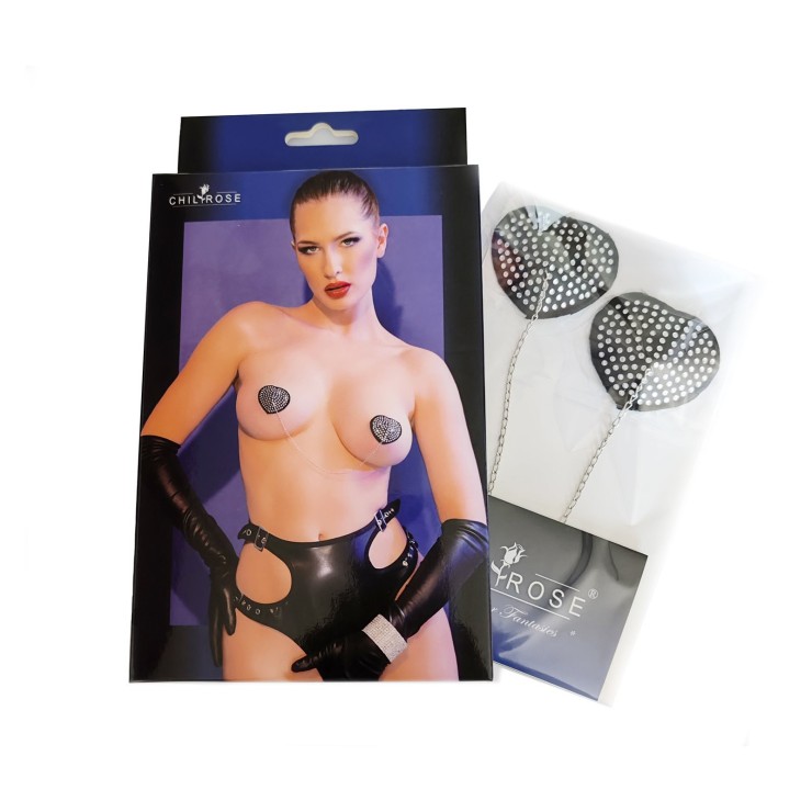 COPRICAPEZZOLI SEXY A FORMA DI CUORE CON STRASS LUCENTI E... 2