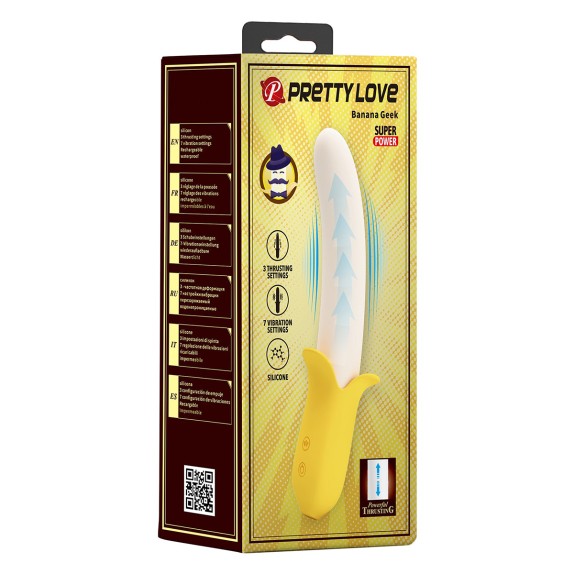 copy of BANANA GEEK VIBRATORE PUNTO G CON MOVIMENTO SU E GIÙ