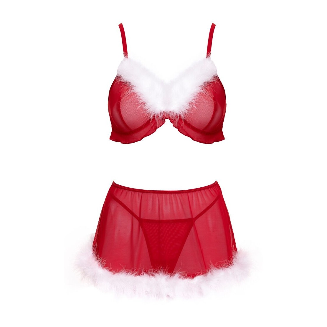 BABBA NATALE SET 3 PEZZI PER DONNA IN TULLE CON...