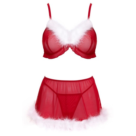 BABBA NATALE SET 3 PEZZI PER DONNA IN TULLE CON GONNA