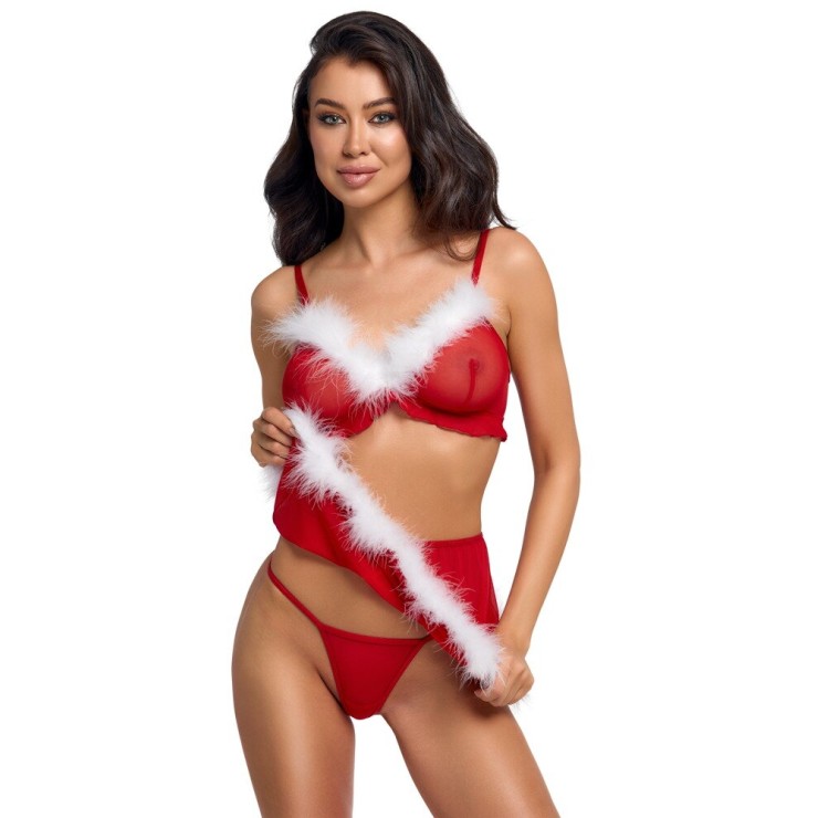 BABBA NATALE SET 3 PEZZI PER DONNA IN TULLE CON GONNA 2