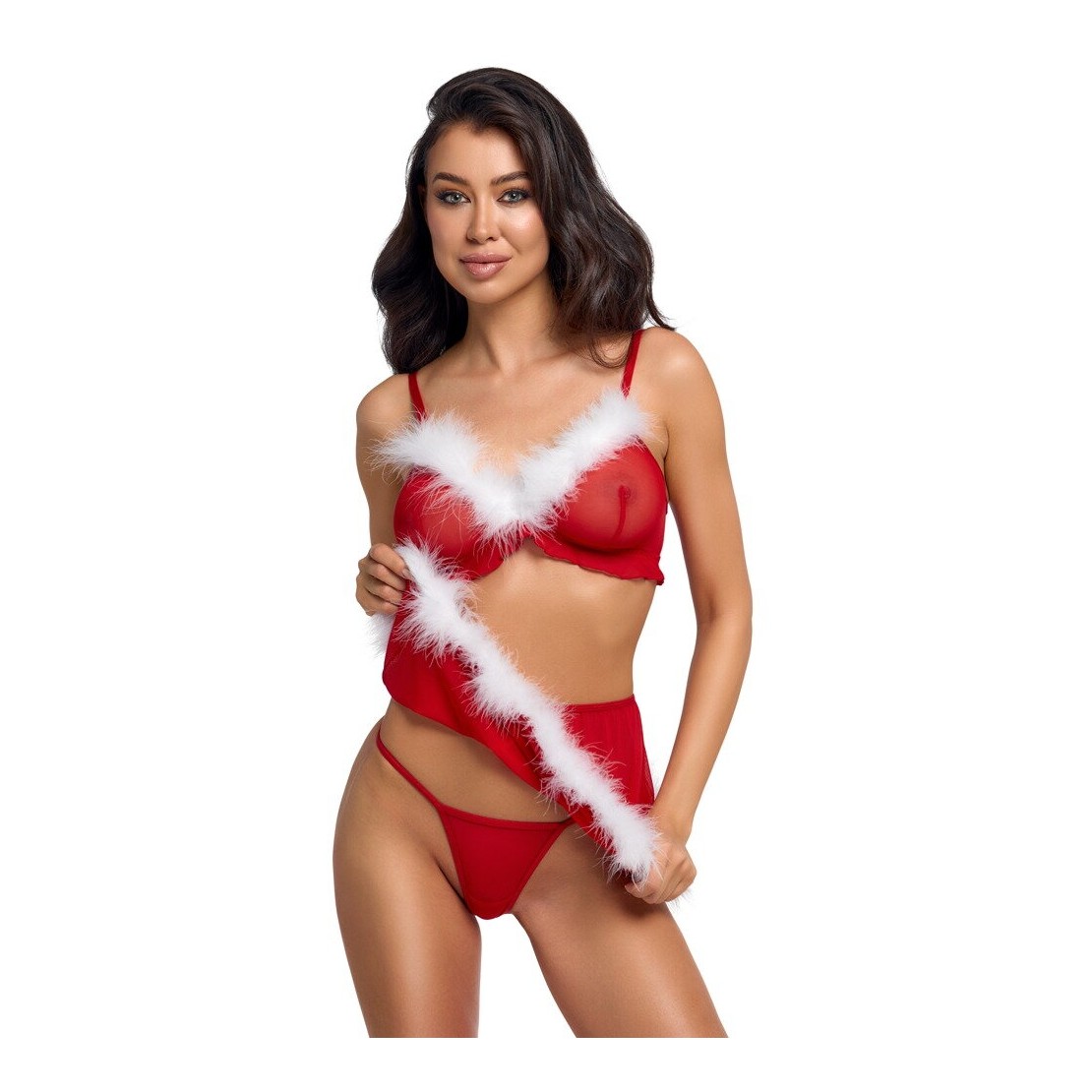 BABBA NATALE SET 3 PEZZI PER DONNA IN TULLE CON...