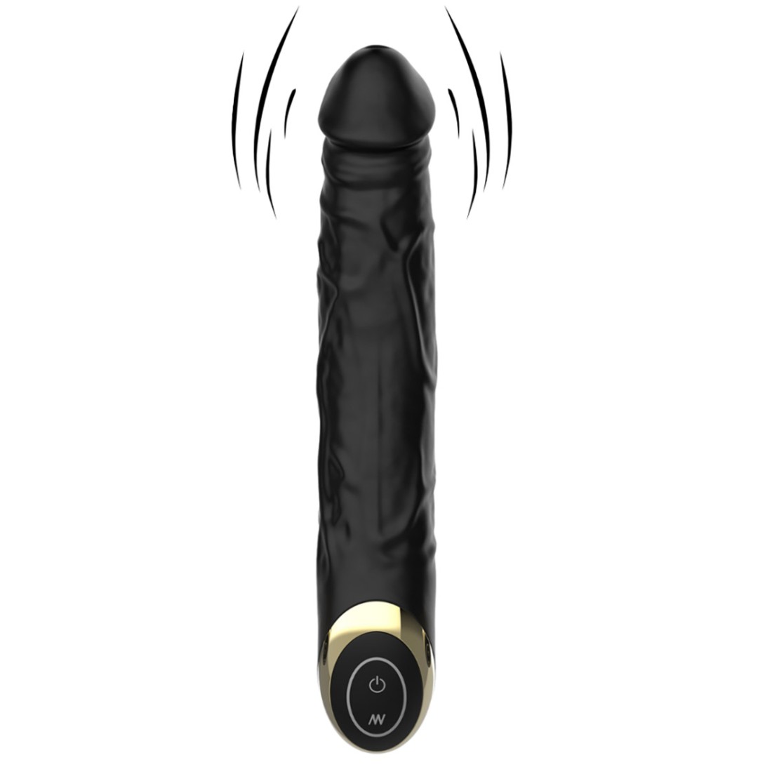 SEX TOY FALLO VIBRANTE IN SILICONE MORBIDO NERO...