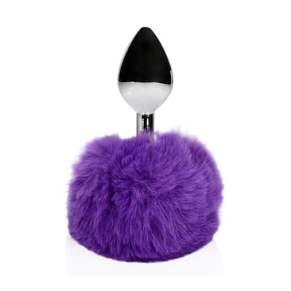 PLUG ANALE IN METALLO CON CODA DA CONIGLIETTA VIOLA TAGLIA M OUCH