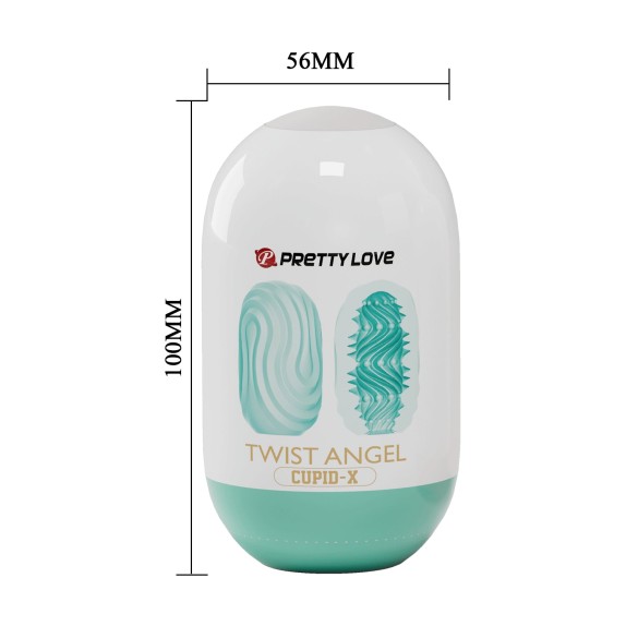 OVETTO MASTURBATORE DOUBLE FACE CON RILIEVI STIMOLANTI CUPID X