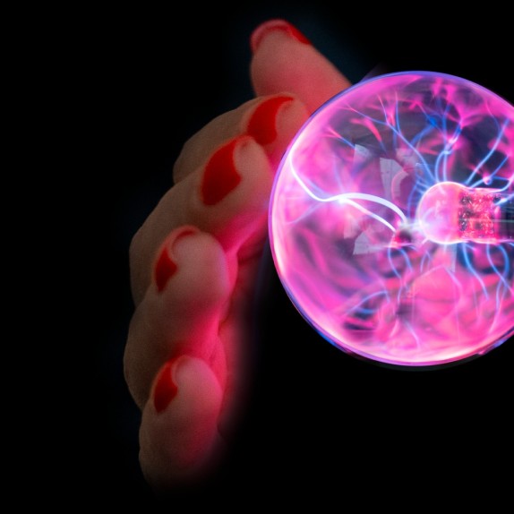 VIBRATORE CON DOPPIO MOTORE ESTERNO E INTERNO CON SFERA AL PLASMA RISCALDANTE