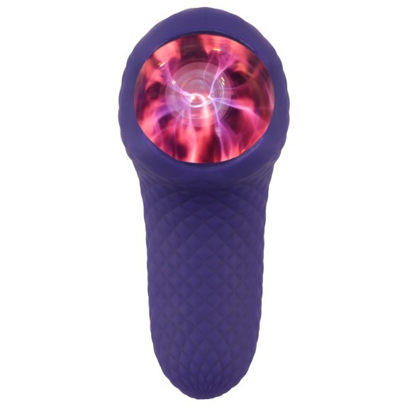 VIBRATORE CON DOPPIO MOTORE ESTERNO E INTERNO CON SFERA AL PLASMA RISCALDANTE