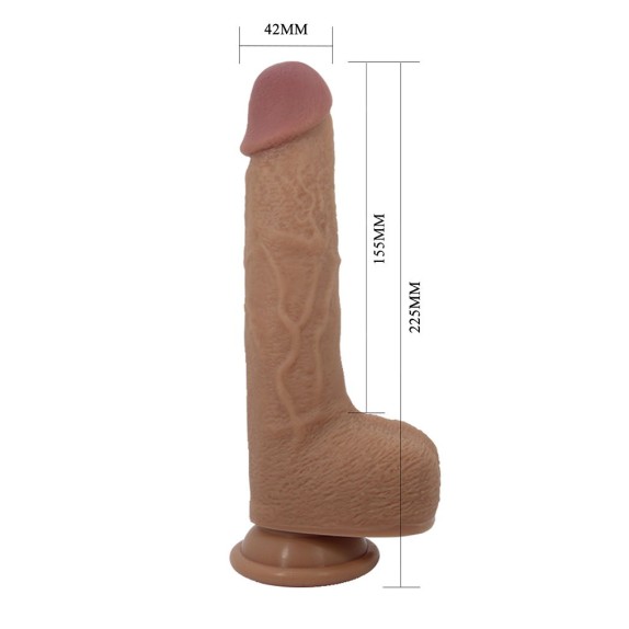 SEX TOY REALISTICOVIBRANTE CON MOVIMENTO SU E GIÙ CON TELECOMANDO TOMMY