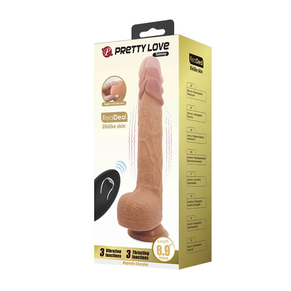 SEX TOY REALISTICOVIBRANTE CON MOVIMENTO SU E...