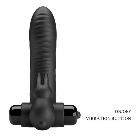 DITALINO VIBRANTE CON STIMOLAZIONE PUNTO G E CLITORIDE