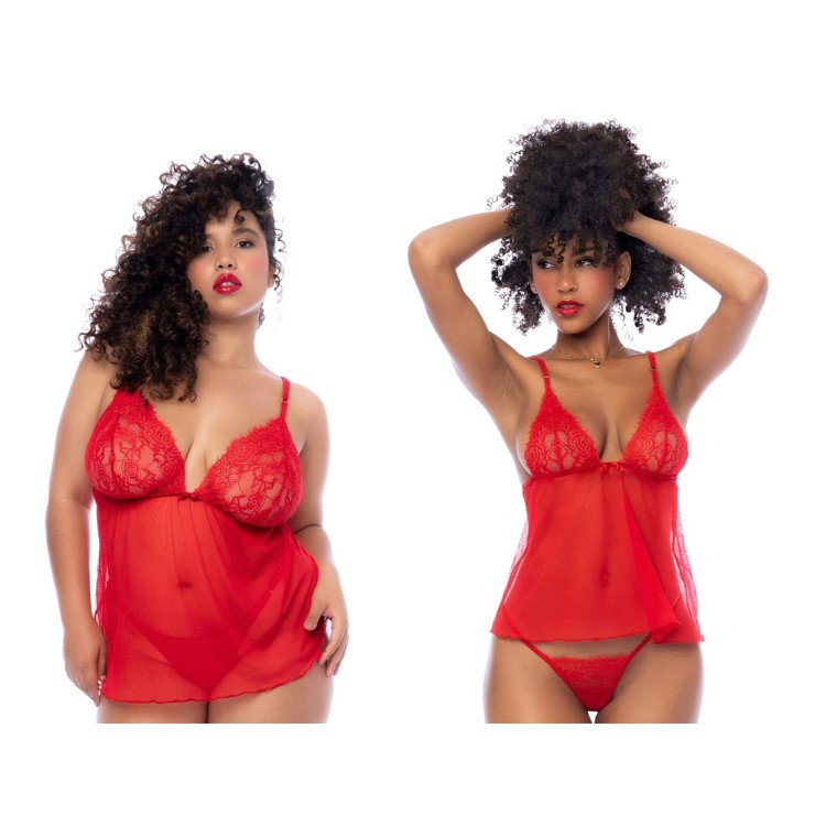 copy of BABYDOLL ROSSO SEXY CORTO PER DONNA CON PERIZOMA...