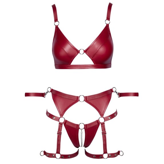 COMPLETO HARNESS SEXY PER DONNA COSTRITTIVO POLSI E CAVALLO APERTO